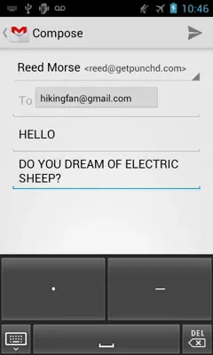 Morse Keyboard android App screenshot 1